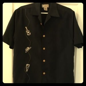 Funky Latin Themed Casual Button Down